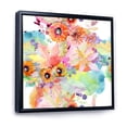 thumbnail image 3 of Designart 'Wildflowers and Vibrant Wild Spring Leaves I' Traditional Framed Canvas Wall Art Print, 3 of 5