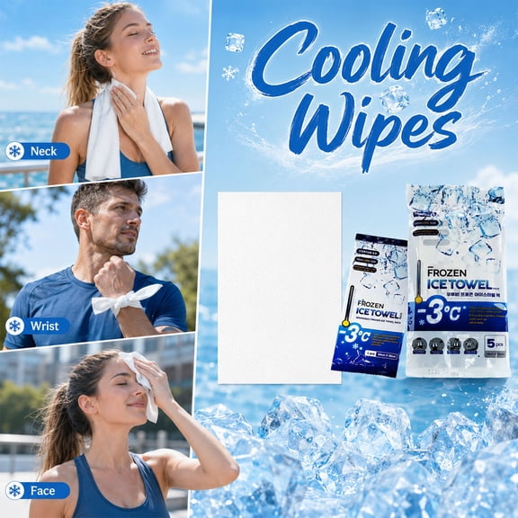 Sports Cooling Towels, Gym Sweat Towels, Disposable Towel, 20X12 In, Outdoor Cooling Gear, Cooling Rags for Sports, Workout Towels for Gym Sweat, 5 Pack