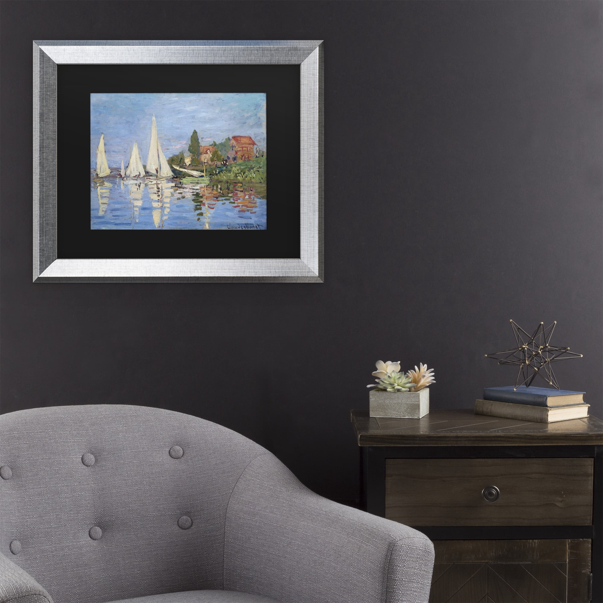 Trademark Fine Art 'Regatta at Argenteuil' Canvas Art by Claude Monet