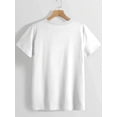 thumbnail image 3 of Camiseta de cuello redondo con estampado "Feliz Día de San Valentín" para mujer. Camiseta informal de punto, ligera y transpirable, ideal para todas las estaciones., 3 of 6