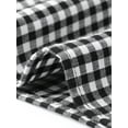 thumbnail image 5 of Summer Gingham Top for Women's Sleeveless V Neck Peplum Casual Plaid Shirt Tops XS Black, 5 of 6