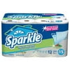 Sparkle Large Roll Print Paper Towels with Thirst Pockets, 12 ct