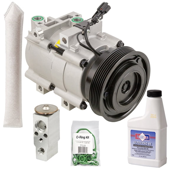 AC Compressor & A/C Kit For Hyundai Santa Fe 2.7L V6 2001 2002 2003 2004 2005 2006 - BuyAutoParts
