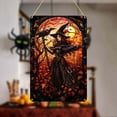 thumbnail image 3 of DFC Witch Witchcraft Crow Stained Acrylic Glass Window Pendant 1pc, 3 of 7