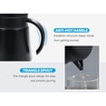 thumbnail image 4 of Rostfri Termoskanna/Dubbelväggig Vakuumisolerad Kaffekanna Med Tryckknappslock, För Kaffe, Te, Dryck 680ml, 4 of 5