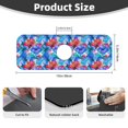 thumbnail image 2 of Pofeuu Bright Flowers Print Splash Guard for Sink Faucet Sink Gadgets-Splash Guard Behind Faucet Drip Catcher for Kitchen, Bathroom,Sink Mat, 2 of 7