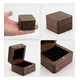 thumbnail image 4 of Caja De Madera Nogal Para Un Anillos De Boda O Compromiso CAFE NEGRO, 4 of 5