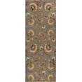 thumbnail image 3 of Impressions Transitional Blue and Green Area Rug, 2.7' x 7', 3 of 8