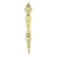 thumbnail image 1 of Vickerman M161208 Gold Shiny Glitter Drop Ornament - 12 in. - 3 Per Box, 1 of 1
