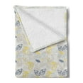 thumbnail image 2 of Abstract Soft Flannel Fleece Throw Blanket, Several Striped Leaves Pastel Tones Retro Style Natural Pattern Illustration, Cozy Plush for Indoor and Outdoor Use, 50" x 70", Multicolor, by Ambesonne, 2 of 5