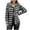 Black, variant on UPPADA Plaid Shirt for Women Oversized Flannel Long Sleeve Shirts Lightweight Classic Tunics Shirts Casual Button Down Blouse Tops Pink,L