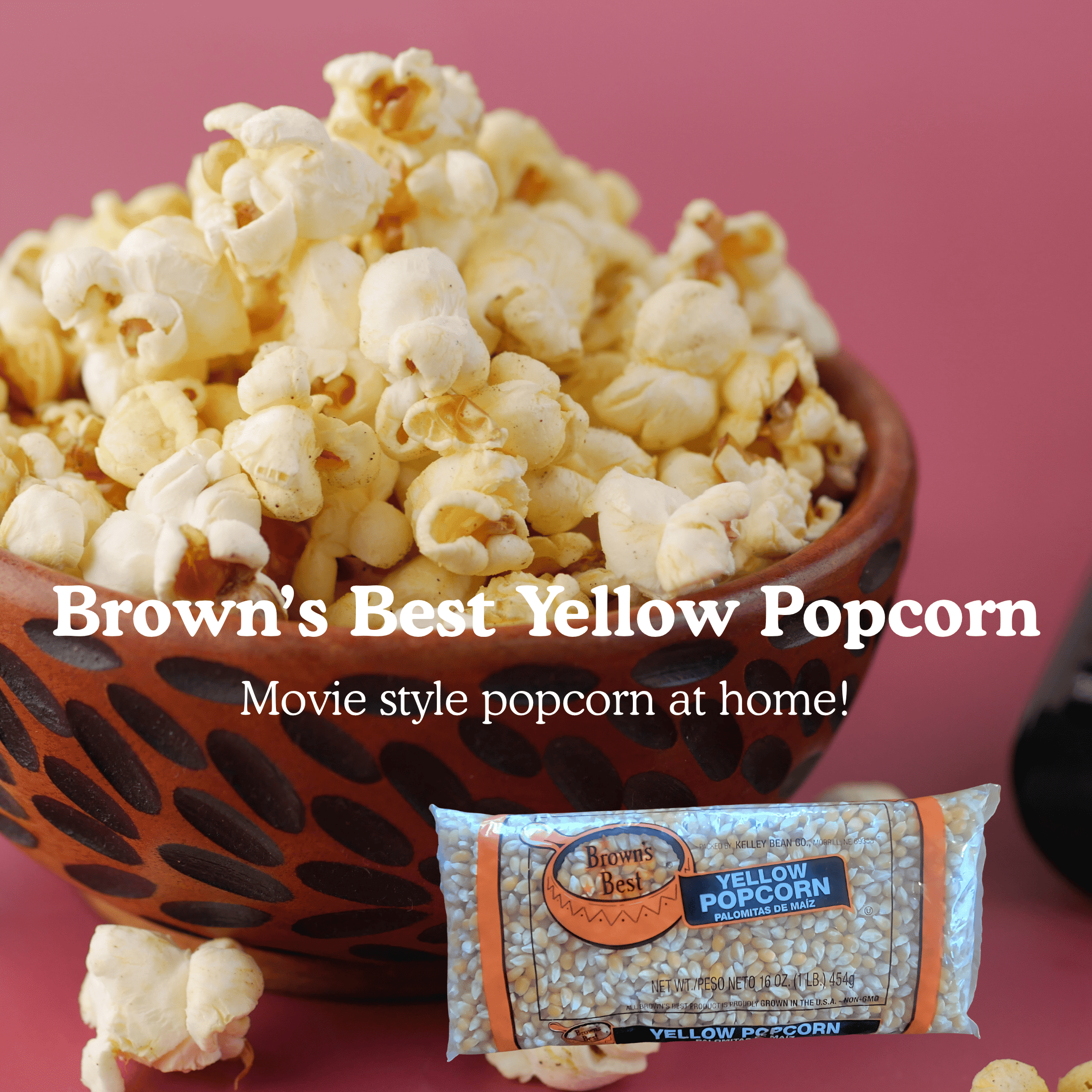 Yellow Popcorn 12 Ct. Case / 1 LB. Bags