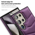 thumbnail image 6 of Compatible with wireless charging for Samsung Galaxy S24 Card Case with Card Holder Kickstand RFID Blocking Flip Cover Credit Card Slots PU Leather Men Women,Shockproof Phone Case,Purple, 6 of 9