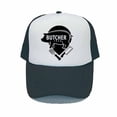thumbnail image 2 of Butcher Shop Advertisement Snapback Cap Premium Quality Fresh Meat Shop Trucker Hats Animal Pig Pork Cut Knife Outdoor Hat YY31156-60cm for adult Gao Jinjia LED, 2 of 2