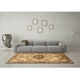 thumbnail image 3 of Ahgly Company Indoor Rectangle Medallion Brown Traditional Area Rugs, 2' x 5', 3 of 4