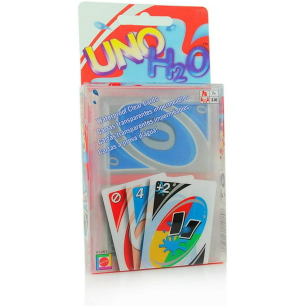 Uno H2o Card Game Waterproof Clear Cards Walmart Com