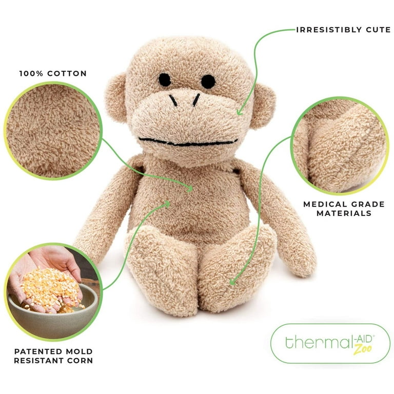 Thermal-Aid Zoo — Jo Jo The Monkey — Microwavable Stuffed Animal