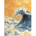 thumbnail image 1 of Qisvanset 12x16 Inch Kanagawa Wave Canvas Wall Art, Traditional Japanese Ukiyo-e Vintage Art Home Decor, 1 of 8