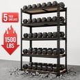 thumbnail image 2 of TrumanPick Garage Shelving Unit 5 Tier Adjustable Storage Shelves Metal Shelf Rack for Basement Pantry Kitchen, 11.9"D x 27.9"W x 58.9"H, 2 of 5