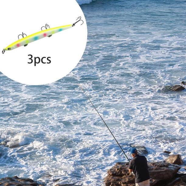 Señuelos de trucha para lubina Baoblaze señuelo de pesca Colorido luminoso
