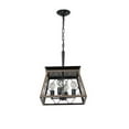 thumbnail image 2 of BEKAY Farmhouse Chandelier with Adjustable Chains 4-Light Light Fixture for Kitchen Dining Room Living Room （No Bulb）, 2 of 6