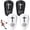 White,Black, variant on Hengguang 2 Pairs Mini Soccer Shin Guards, 10x6cm/ 3.94x2.36in PBT and EVA Material Miniature Shin Guards, Extra Small Shin Pads So Light and Comfortable for Teenagers Adults Boys Girls