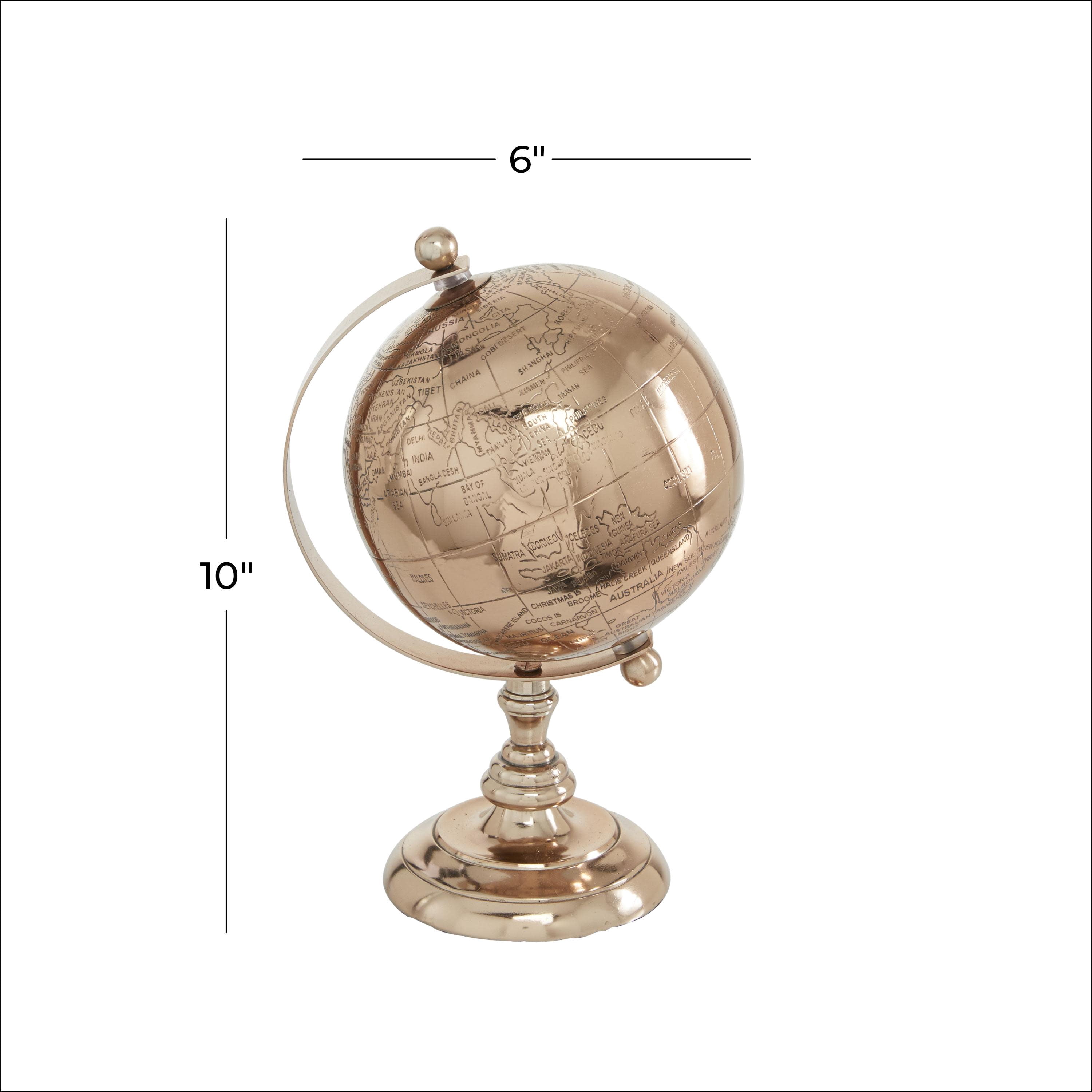 DecMode 6" Rose Gold Globe