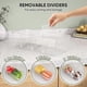 thumbnail image 5 of Pantry Organizers and Storage Bins Plastic Clear with Dividers, 5 of 5