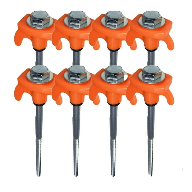 4/8 Pcs Clou de Tente Lumineux avec Filetage Clou de Sol Coupe-Vent Équipement Extérieur