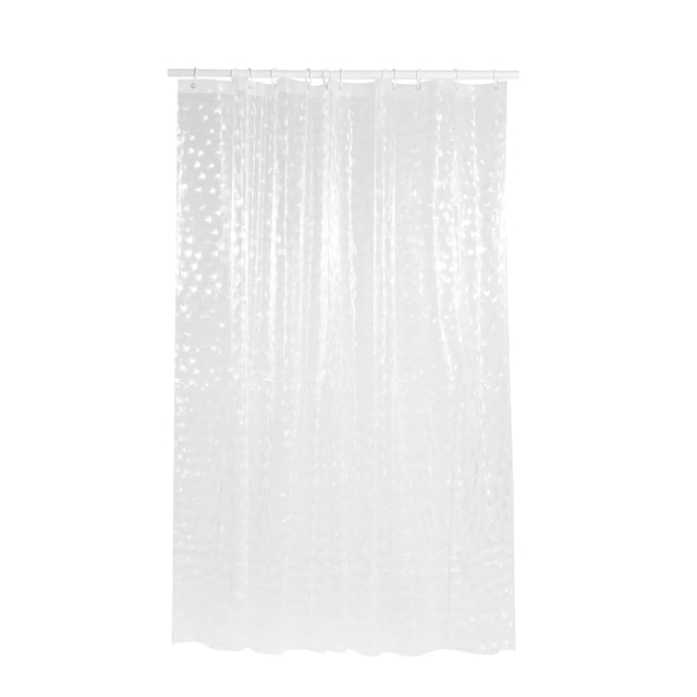 Liquidation Rideau Semi-Transparent pour Séparation du Sec et de la Pièce de Douche Cloison Rideau Crochets de Rideau de Douche Décoratifs