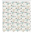 thumbnail image 3 of Ambesonne Japanese Cat Shower Curtain, I Love Sushi Doodle, 69"Wx84"L, Champagne Taupe Grey, 3 of 3