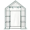 thumbnail image 6 of ZHICHUN  Mini Walk In Greenhouse 4 Shelf Transparent PVC Cover Waterproof Plant Green House 56 X 29 X 77 Inch For Indoor Outdoor Garden Backyard Patio Use, 6 of 10