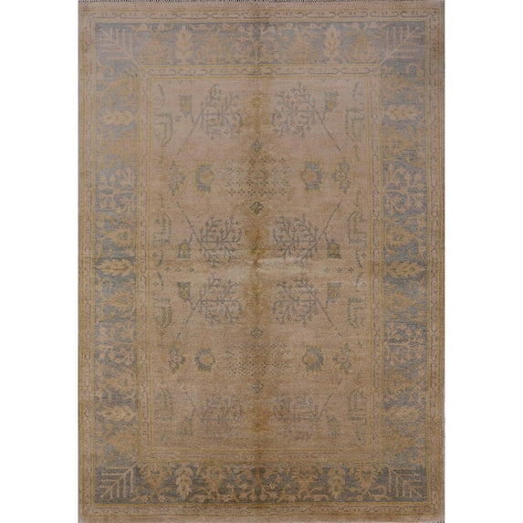 Ahgly Company Machine Washable Indoor Rectangle Industrial Modern Dark Gold Brown Area Rugs, 2' x 3'