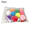 thumbnail image 2 of Limei Soft Pom Pom Balls for Cats, Lightweight, Interactive, Assorted Colors, Plush Toy Balls for Kitten Training and Play, Pompon Pet Products for Cats (10 Pack), 2 of 7