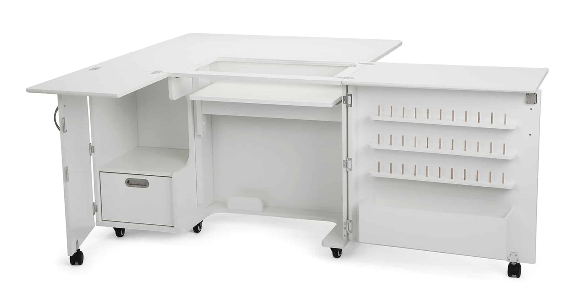 Arrow Kangaroo Wallaby Sewing Cabinet (Ash White)