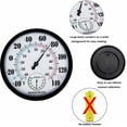 thumbnail image 2 of Indoor Outdoor Thermometer Hygrometer - Waterproof Hanging Wall Thermometer Decorative Outdoor Thermometer Large Numbers,No Battery Needed Outdoor Thermometers for Patio, 2 of 7