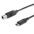 thumbnail image 1 of StarTech.com 2m 6ft USB C to USB B Cable - USB 2.0 - USB Type C Printer Cable M/M - USB 2.0 Type-C to Type-B Cable (USB2CB2M), 1 of 6