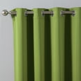 thumbnail image 2 of Quality Home Basic Thermal Blackout Curtains - Stainless Steel Nickel Grommet Top - Green (Set of 2 Panels), 2 of 3