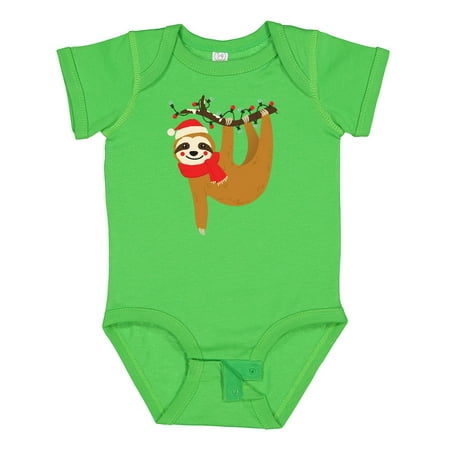 

Inktastic Christmas Sloth Gift Baby Boy or Baby Girl Bodysuit