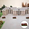 thumbnail image 4 of Micro Landscape Colorful Scenic Bushy Violet Bushes Building Model Kits Tuft Miniature Vegetation Shrub Handmade Grass :35 Model Railway Layout Rose flower, 4 of 8