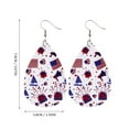 thumbnail image 2 of OAVQHLG3B 1 Pair American Flag Earrings, Patriotic Star Earrings for 4th of July, 2 of 3