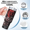 thumbnail image 4 of Lsque The Binding of Isaac Pattern 40 OZ Ice Bully Cup with Handle and Straw, Double Wall Stainless Steel Tumbler Travel Coffee Cup with Lid for Christmas Present, 4 of 8
