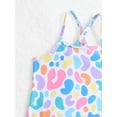 thumbnail image 3 of Baby Girl Allover Print Criss Cross Back One Piece Swimsuit, 3 of 5