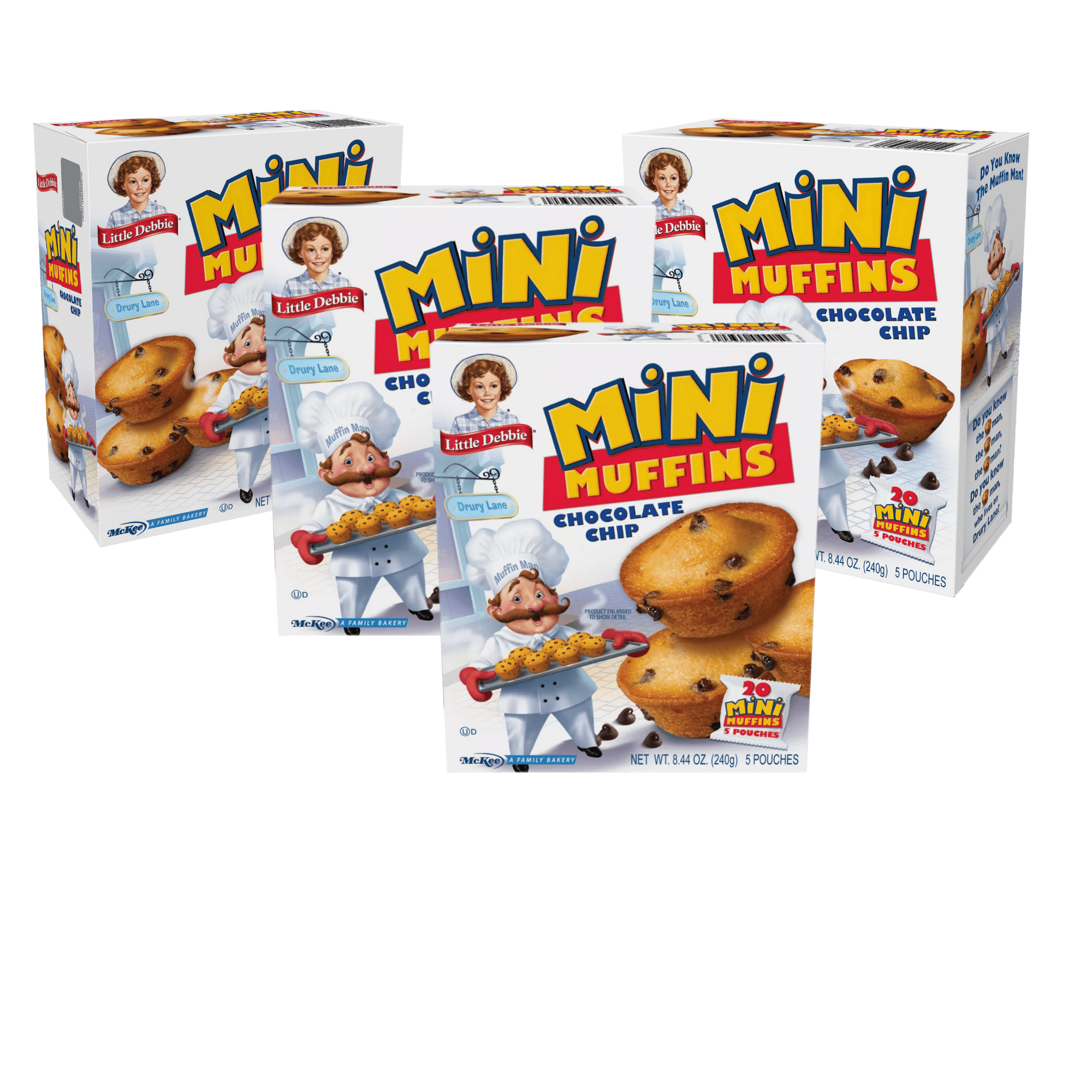 Little Debbie Chocolate Chip Mini Muffins, 4 Boxes
