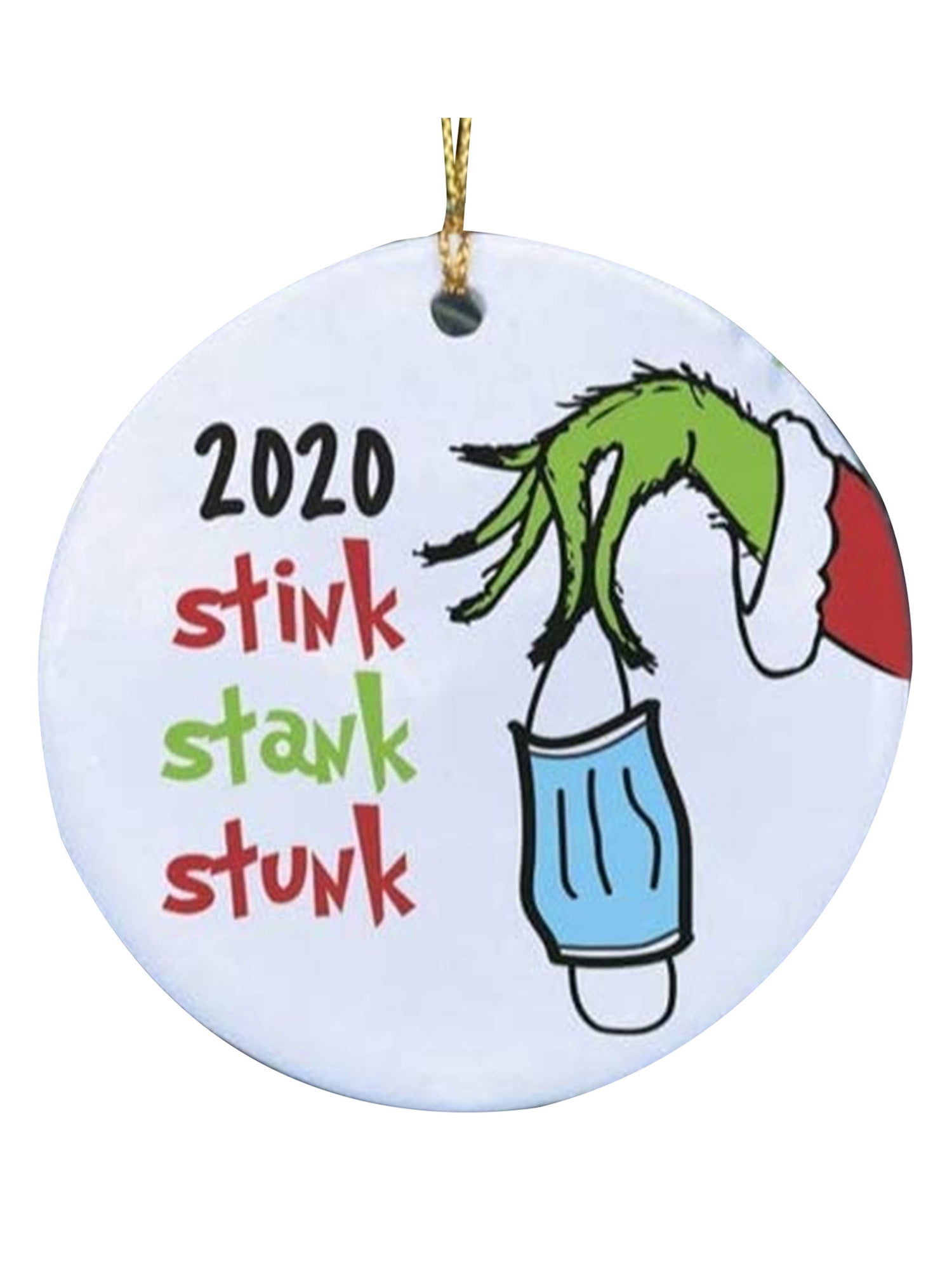 2020 Grinch Christmas Decorations Stink Stank Stunk Ornaments Quarantine Face Cover Hanging Xmas Ornament for Christmas Tree Gifts 2 pcs 2020 Grinch Christmas Decorations Stink Stank Stunk Ornaments Quarantine Face Cover Hanging Xmas Ornament for Christmas Tree Gifts 2 pcs