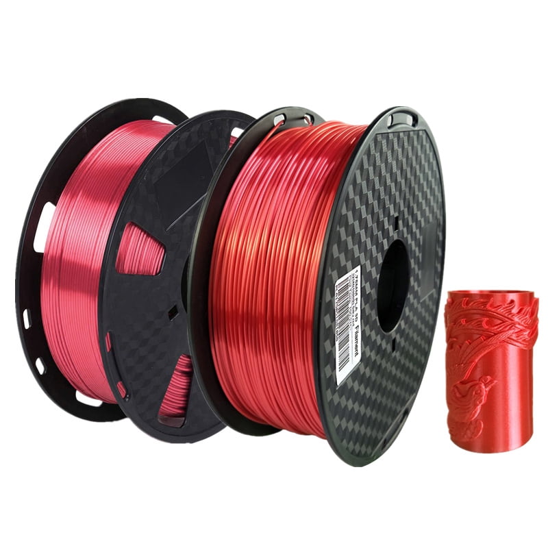 Red Silk 3D Printer PLA Filament 1.75mm 1Kg 3D Pen Printing Materials Smooth Filament