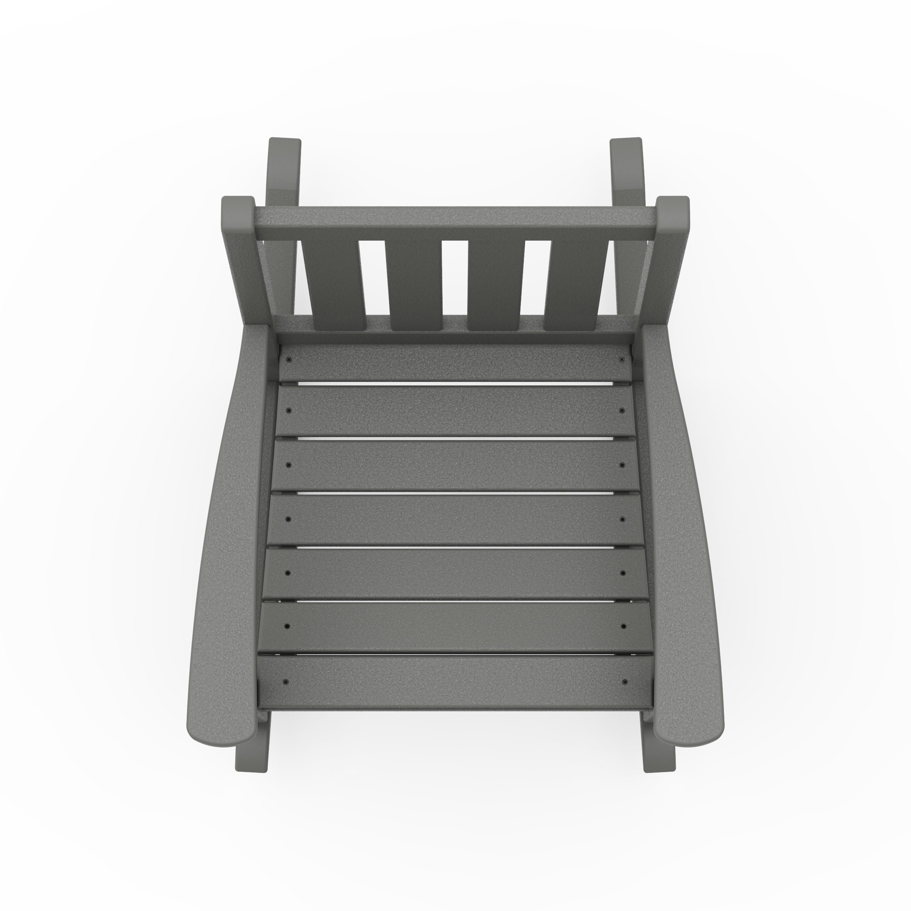 Better Homes & Gardens by POLYWOOD Southlake Outdoor Rocking Chair, All-Weather HDPE, Patio Seat, Slate Grey
