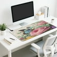 thumbnail image 5 of Wobogo Vintage Butterfly Heated Mouse Pad Extra-Large Desk Mat With 3 Heating Levels and 3-hour Auto Shut-Off Protection Ideal for Computer Keyboards Home Office Hand-warming Essential 31.5in × 13in, 5 of 9