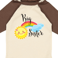 thumbnail image 4 of Inktastic Big Sister- sun and rainbow Girls Long Sleeve Baby Bodysuit, 4 of 5