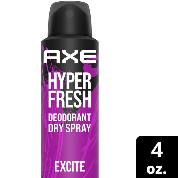 AXE Excite Deodorant Spray without Aluminum Crisp Coconut and Black Pepper 4 oz
